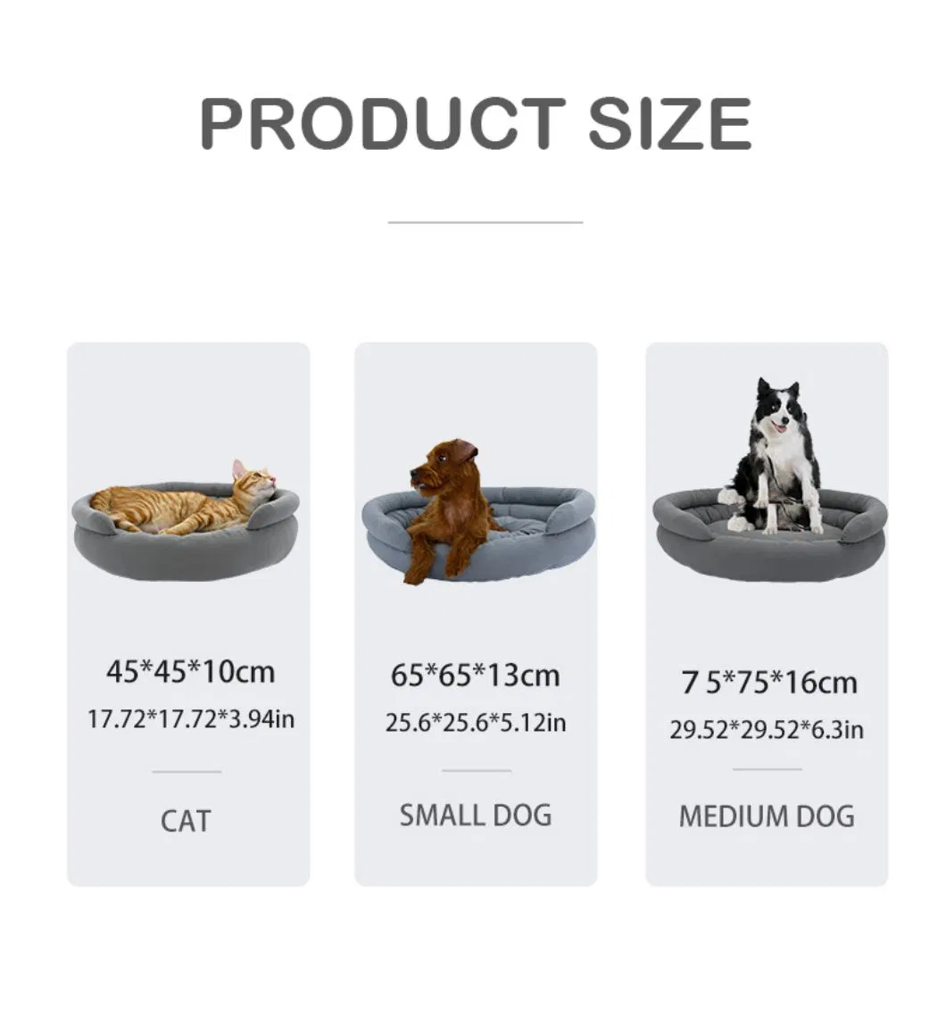 Sofa Cave Elevated Dropshipping Calming Washable Waterproof Comfort China Supplied Cat Bed Pet Dog Sofa Bed