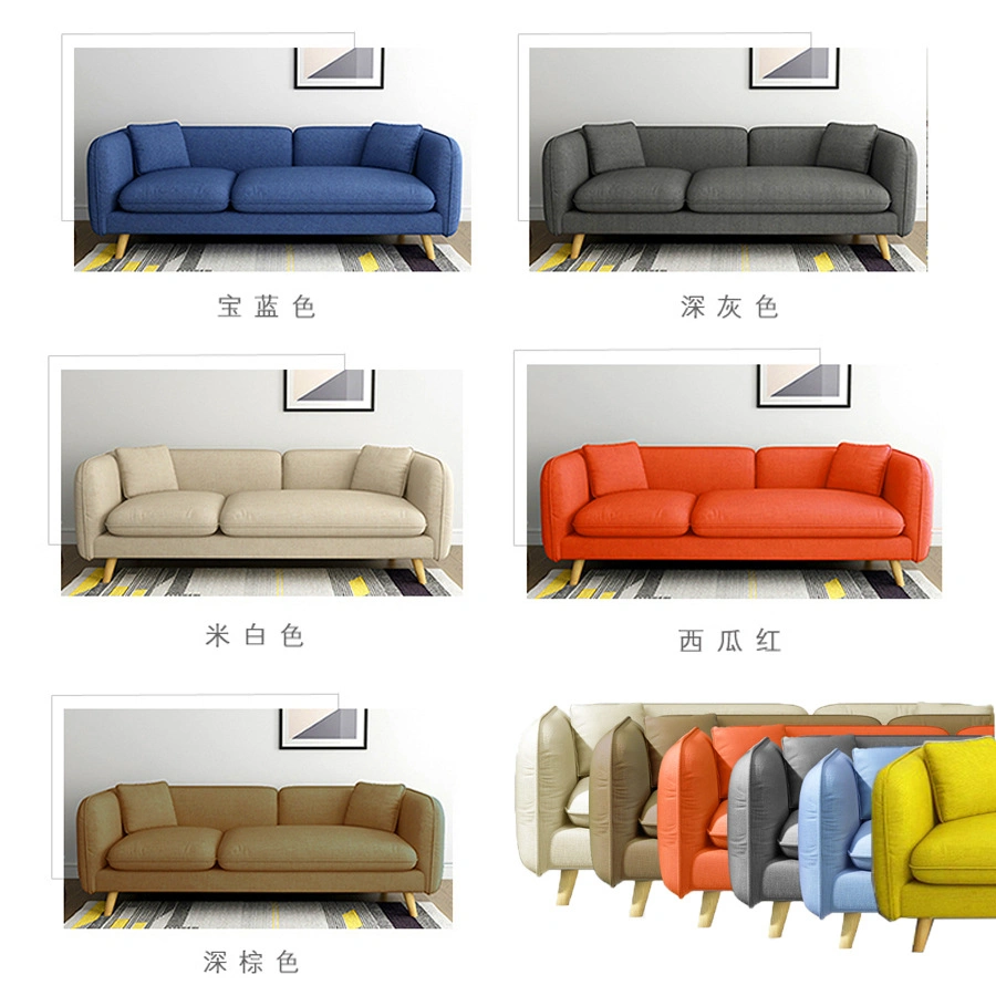 Modern Living Room Nubuck Leather Loveseat Sofa Factory Luxury Microfiber Fabric Loveseat Couch Microfiber Leather Sofa Design