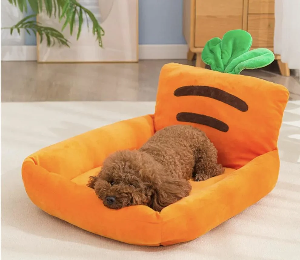 Carrot Shaped Dog Bed Pet Bed Cute Creative Dog Sofa