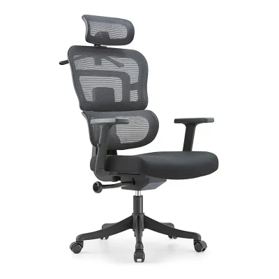 Silla de oficina ergonómica ejecutiva reclinable de malla completa