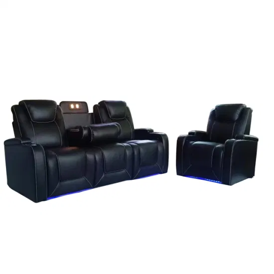 Sofá de cine en casa de lujo personalizado con función multimedia sillón reclinable para sala de estar